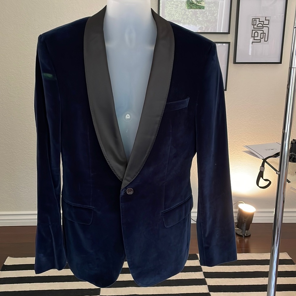 Hugo Boss Blue Velvet Blazer